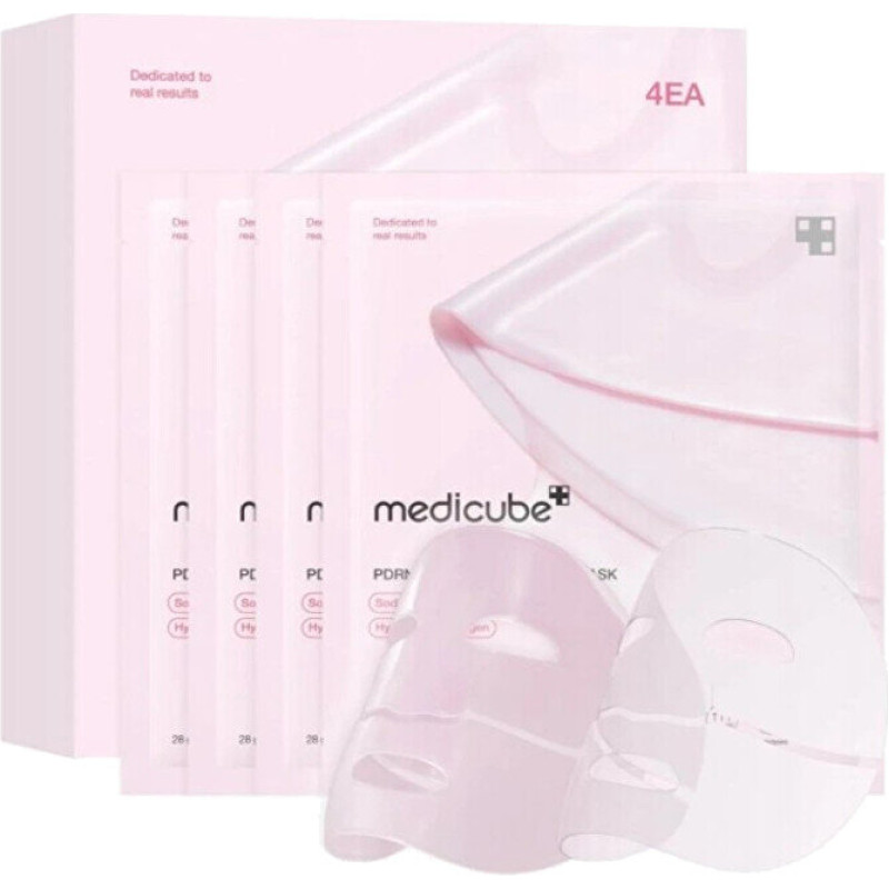 Gēla maska Medicube PDRN Pink Collagen 4 x 28 g Mitrinoša Nomierinoša Stiprinoša