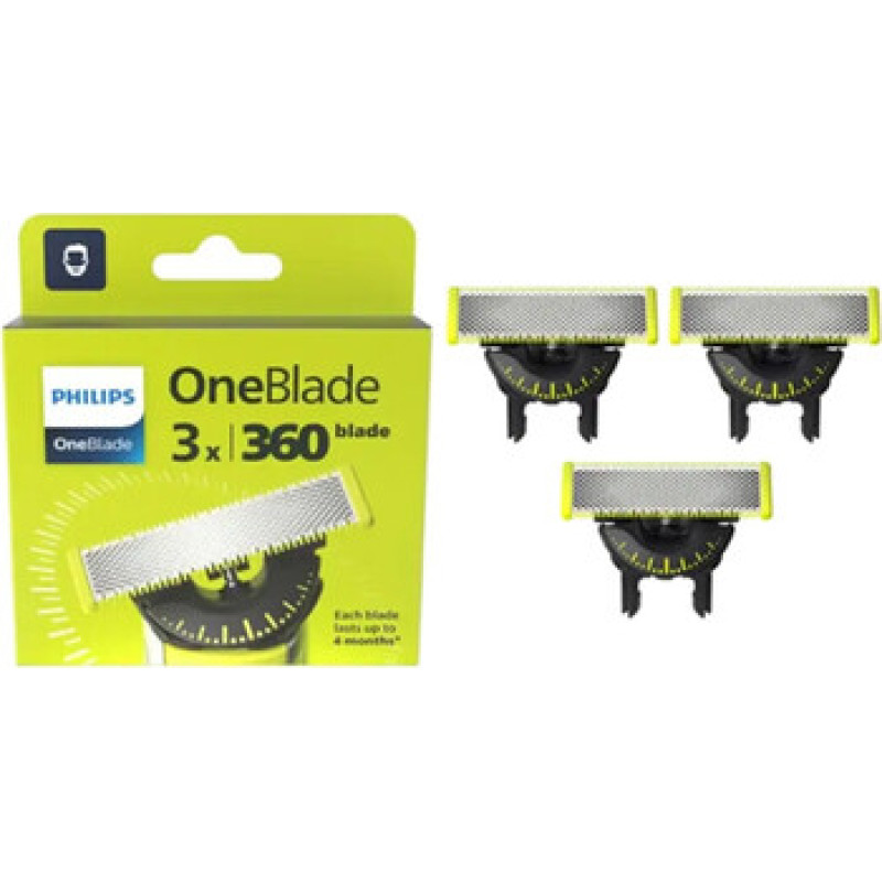 Philips OneBlade 360 QP430/50 - N&aacute;hradn&iacute; břity pro cel&eacute; tělo ( 3 ks )