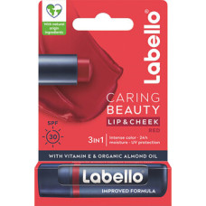Labello Red Caring Beauty Lip & Cheek SPF 30 - Balz&aacute;m na rty