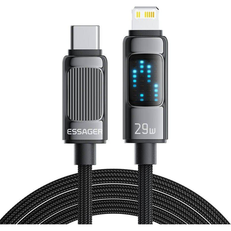 Cable USB Essager EXCTL-LG0A-P USB-C do lightning 29W 1m