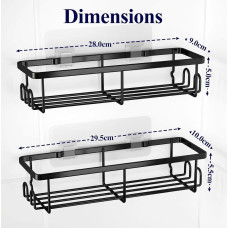 Kitsure dušas plaukts - 2 gab. komplektā
