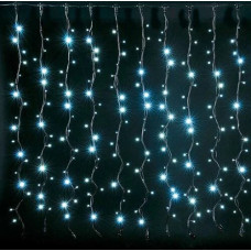 Ziemassvētku virtene - aizkari 3x3m, auksti balts, 220V, IP44, 300LED