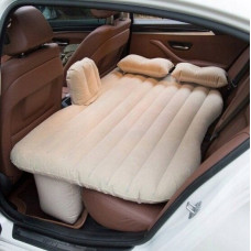 Auto gultas matracis piepūšamais + sūknis bēšs