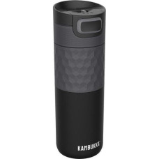 ETNA GRIP TERMOKRŪZE 500ML AR SILIKONA JOSLU, MELNA, N/T, Kambukka
