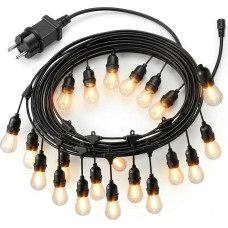 Bauerkraft Girlanda ogrodowa świetlna łańcuch 20x LED 20m lampki ogrodowe 9W
