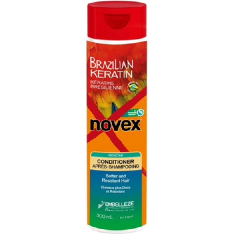 Novex Brazilian Keratin Conditioner - Posiluj&iacute;c&iacute; kondicion&eacute;r pro such&eacute; a po&scaron;kozen&eacute; vlasy
