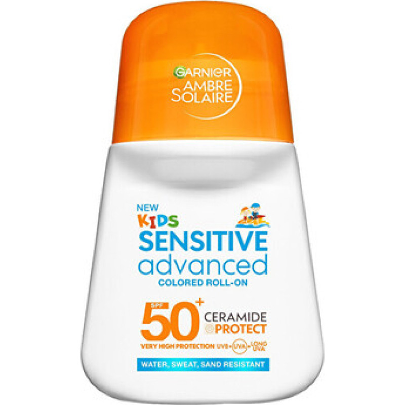 Garnier Sensitive Advanced Colored Roll-On SPF 50+ - Ml&eacute;ko na opalov&aacute;n&iacute;
