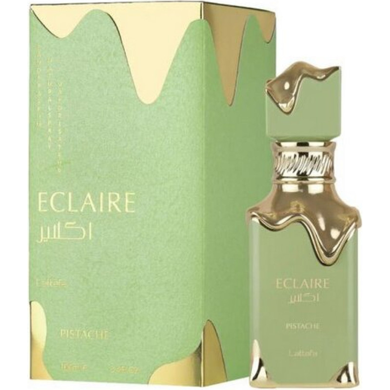 Lattafa Eclaire Pistache EDP 100 ml – Krēmīgs pistāciju gourmand aromāts sievietēm un vīriešiem
