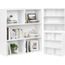 Modernhome Modern Standing Shelf for Living Room and Bedroom 3 Levels White ModernHome