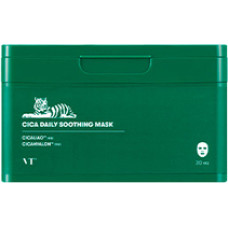 Vt Cosmetics Cica Daily Soothing Mask ( 30 ks ) - Denn&iacute; zklidňuj&iacute;c&iacute; pl&aacute;těn&aacute; maska