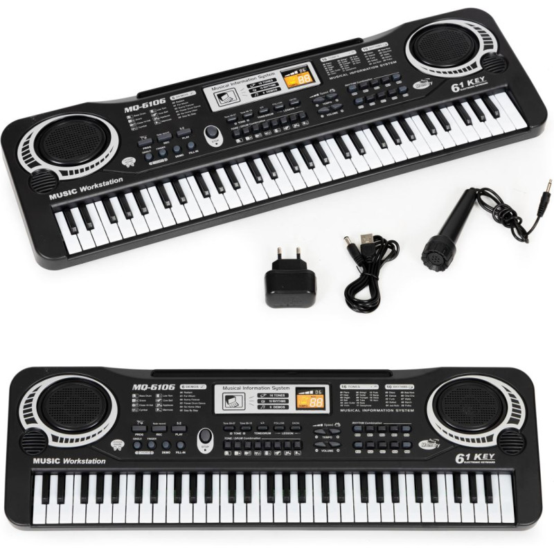 Multistore Keyboard piano for kids with microphone + power supply