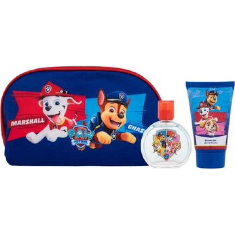 Fragrances For Children Paw Patrol D&aacute;rkov&aacute; sada EDT 50 ml, sprchov&yacute; gel 100 ml a kosmetick&aacute; ta&scaron;tička