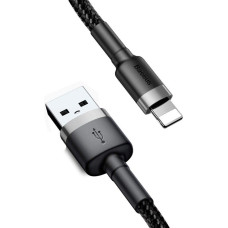 Baseus kabelis Cafule USB - Lightning 2,0 m 1,5A pelēks-melns