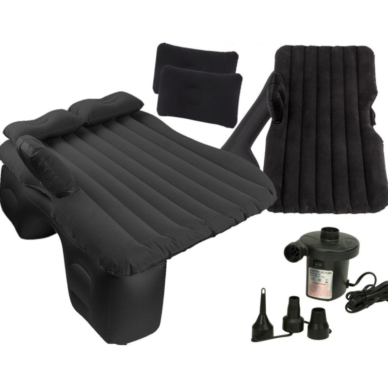 Auto gultas matracis piepūšamais + sūknis melns KX7579_4