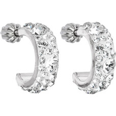 Auskaru pāri - EVOLUTION GROUP - 31118.1 - Swarovski kristāls - Rhodija pārklājums - Pus-šķērsgriezums