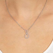 Sudraba kaklarota sievietēm Brilio Silver Infinity NCL38W