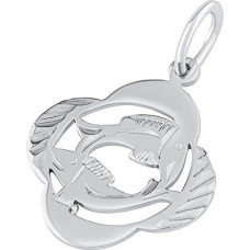 Silvego Sudraba kulons zodiaka zīme Zivis - četrlapu āboliņš SILVEGOB10281S03 sSL3768