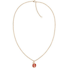 Tommy Hilfiger Stilīga bronzas kaklarota ar karneolu 2780763