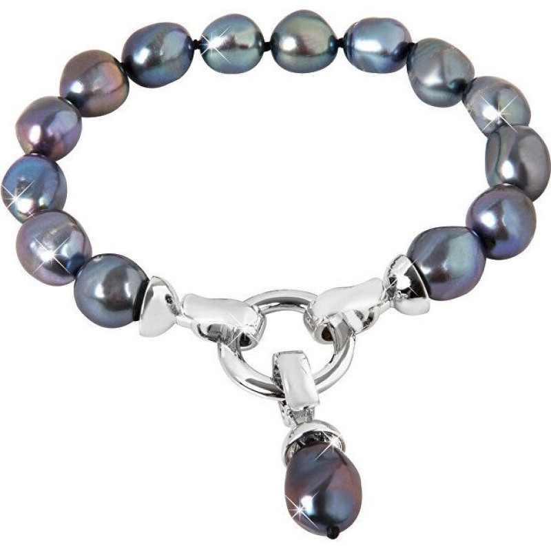 Rokassprādze sievietēm JwL Luxury Pearls  JL0562 no īstas metāla zilas pērles
