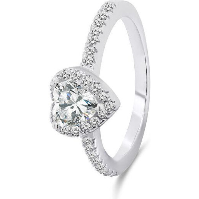 Sudraba gredzens Brilio Silver Heart RI047W