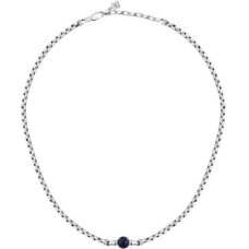 Tērauda un lapis lazuli kaklarota - S1745