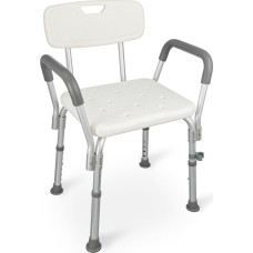 Dušas krēsls ar atzveltni un noņemamiem roku balstiem