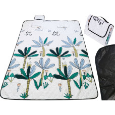 Pludmales paklājs piknika sega kempings palma 150x200