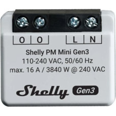 Viedais Wi-Fi Bluetooth relejs Shelly PM Mini Gen3
