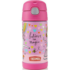 FUNtainer termoss bērniem ar salmiņu - vienradzis 355 ml