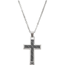 Emporio Armani Vīriešu tērauda krusta kaklarota EGS1705040