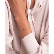 Sudraba rokassprādze sievietēm Brilio Silver Infinity BR42R