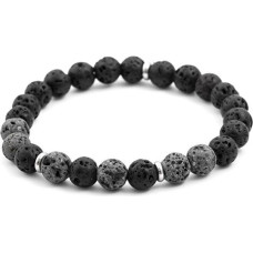 Beneto Pērļu aproce no lavas akmens MINK77 / 17