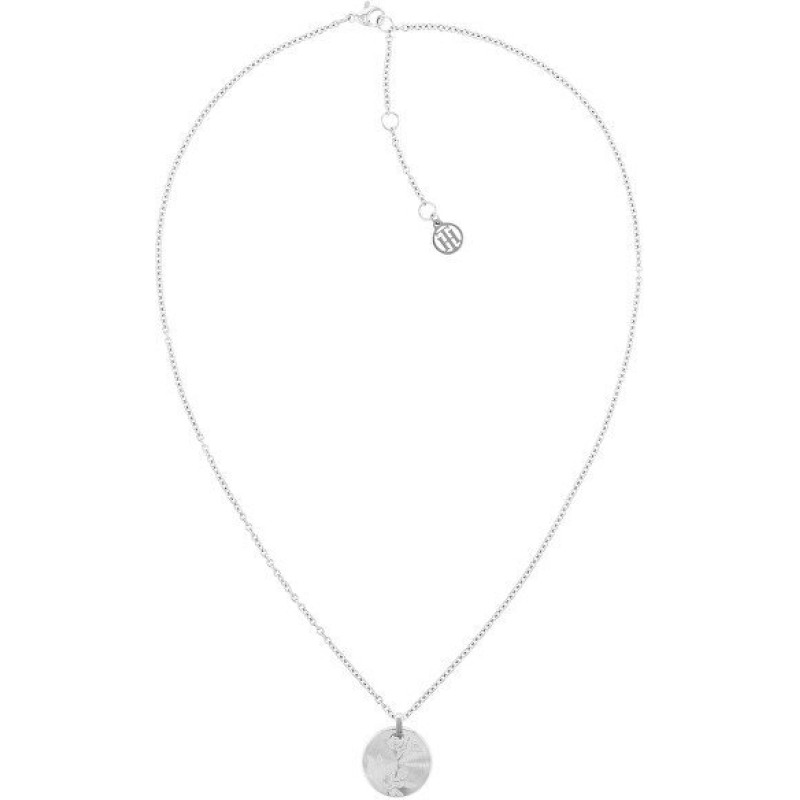 Tommy Hilfiger Eleganta tērauda kaklarota ar kulonu 2780589