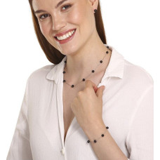 Smalka rokassprādze ar melnām pērlēm JwL Luxury Pearls JL0753