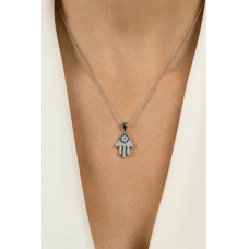 Sudraba kulons sievietēm Brilio Silver Hamsa PT79W