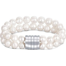 Dubulta rokassprādze sievietēm JwL Luxury Pearls  JL0598 no īstām baltām pērlēm
