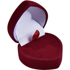 JK Box Bordo dāvanu kastīte auskariem vai gredzenam Heart F-75 / A10
