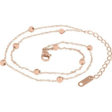 Troli Mūsdienu apzeltīta kāju ķēde, kas izgatavota no Globe Rose Gold tērauda