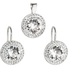 Aksesuāru komplekts - EVOLUTION GROUP - 39107.1 - Auskari un kulons - Swarovski kristāli - 925 sudrabs