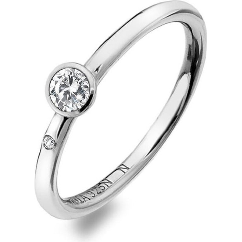 Sudraba gredzens ar topāzu un Willow DR206 briljantu Hot Diamonds