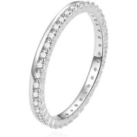Sudraba gredzens ar cirkoniem Beneto AGG227 54 mm