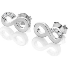 Hot Diamonds Burvīgi sudraba auskari ar dimantiem bezgalīgi mīlēti DE731 sHD1624