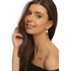 JwL Luxury Pearls Skaisti apzeltīti auskari ar īstām baroka pērlēm JL0724 sJL0724