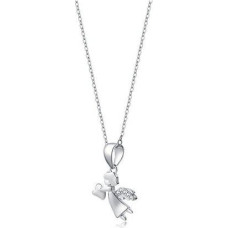 Delicate silver angel pendant P0000282
