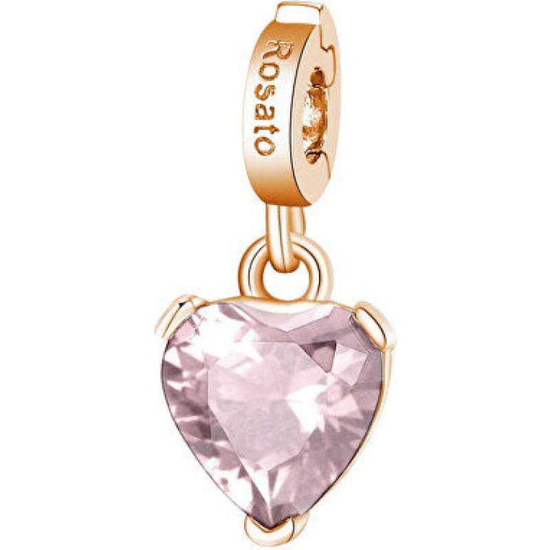 Rosato Burvīgs bronzas kulons ar rozā kvarcu Heart of Story RZ190