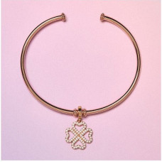 Pendentifs Storie četru lapu āboliņa spīdīgā sudrabā RZ247R