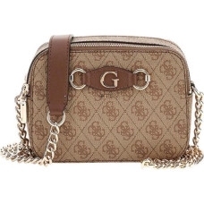 GUESS Sieviešu brūna plecu soma - Izzy kameras soma Latte Logo / Brūna 290566