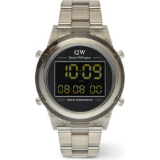 Pulkstenis - DANIEL WELLINGTON - Retro Digitālais - Gaišais pelēks - Kvarca - Digitālais