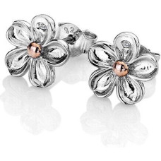 Hot Diamonds Sudraba ziedu auskari ar dimantiem Forget me not DE618 sHD1446