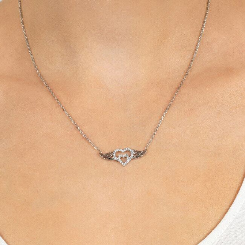 Sudraba kaklarota sievietēm Brilio Silver NCL47W